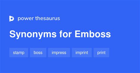 emboss synonym